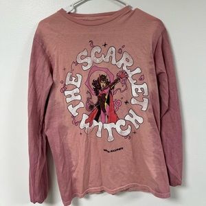 The Scarlet Witch Marvel Long Sleeve Tee Shirt!